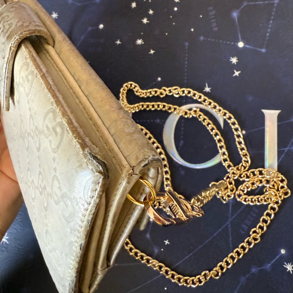 GUCCI GG Guccissima Leather Long Wallet with Chain - Picture 9 of 16